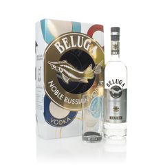 Beluga Noble Russian Vodka Gift Pack with Glass Plain Vodka