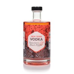 New Town Vodka - Strawberry & Black Pepper Flavoured Vodka