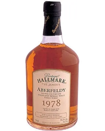 Aberfeldy 1978 22 Jahre alt Vintage Hallmark