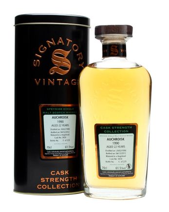 Auchroisk 1990 22 Jahre alt Cask #3658 Signatory Cask Strength Collection