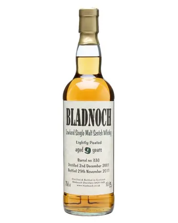 Bladnoch 2001 9 Jahre alt Lightly Peated Cask #338