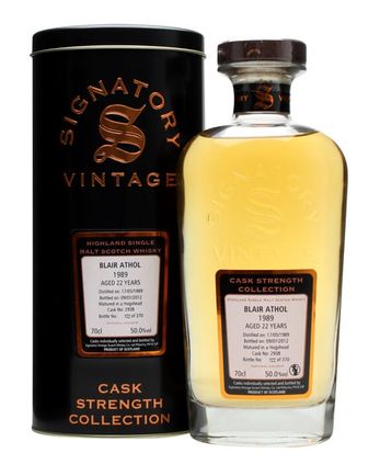 Blair Athol 1989 22 Jahre alt Cask #2938 Signatory Cask Strength Collection