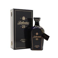 Ballantine's 21 Year Old / Blue Ceramic Decanter