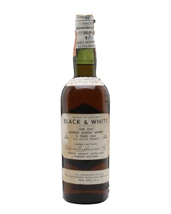 Black & White 8 Jahre alt Bottled 1930s