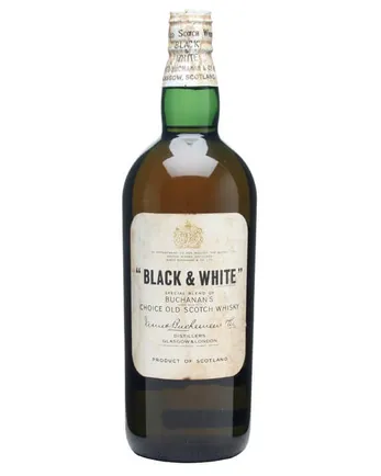 Black & White Bottled 1960s Spring Cap 100cl