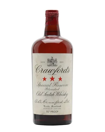Crawford's 3 Bottled 1960s Spring Cap