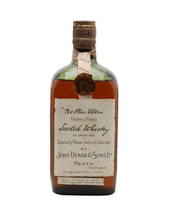 Ne Plus Ultra Dewar's Spring Cap Bottled 1940s