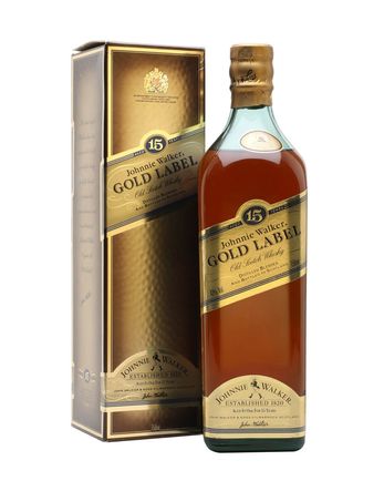 Johnnie Walker 15 Jahre alt Gold Label Bottled 1980s