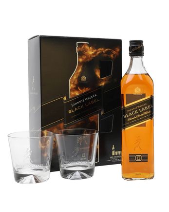Johnnie Walker Black Label 12 Jahre alt 2 Glass Pack