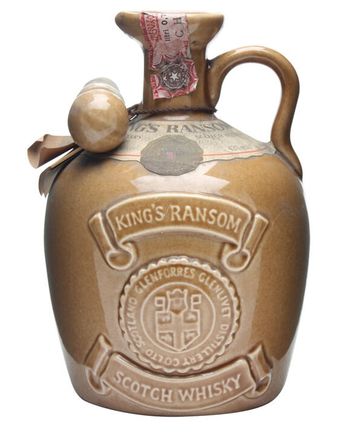 King's Ransom 12 Jahre alt Brown Ceramic Bottled 1980s