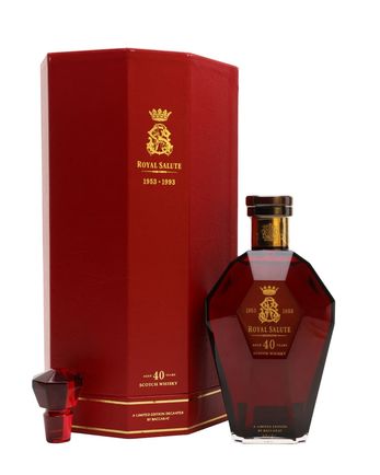 Royal Salute 40 Jahre alt Baccarat Ruby Crystal Decanter