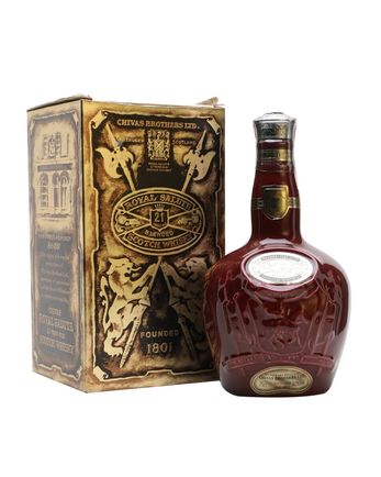 Royal Salute 21 Jahre alt Red Spode Decanter Bottled 1970's