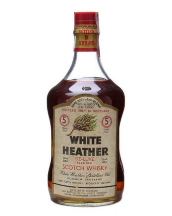 White Heather 5 Jahre alt Bottled 1980s Half Gallon