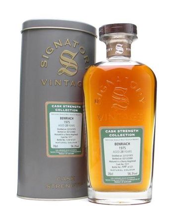 Benriach 1975 28 Jahre alt Sherry Cask Signatory Cask Strength Collection