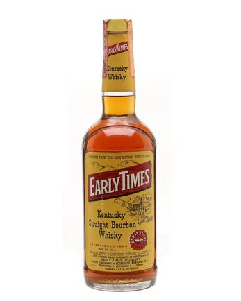 Early Times 4 Jahre alt Bottled 1980s New Label