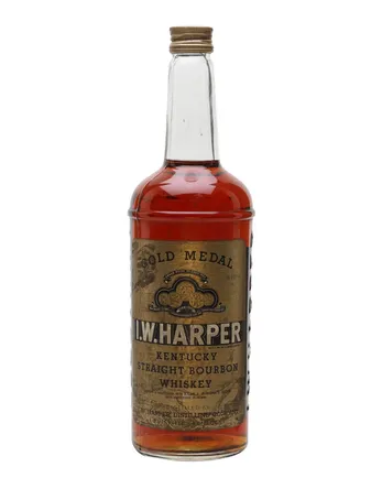 I W Harper Gold Label Bottled 1970s
