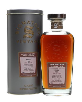 Brora 1981 26 Jahre alt Sherry Cask Signatory Cask Strength Collection