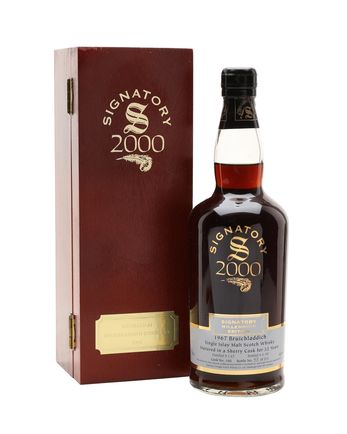 Bruichladdich 1967 32 Jahre alt Sherry Cask Signatory Wooden Box