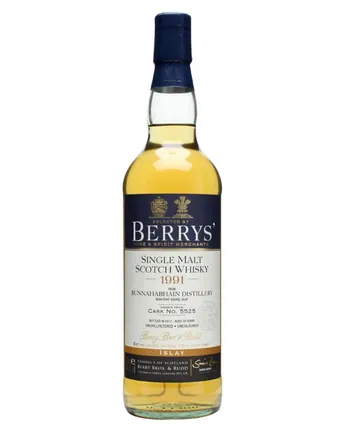 Bunnahabhain 1991 20 Jahre alt Cask #5525 Berry Bros & rudd