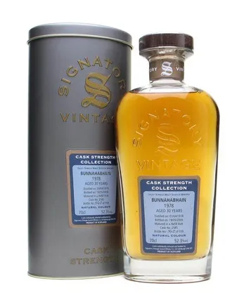 Bunnahabhain 1978 30 Jahre alt Cask #2585 Signatory Cask Strength Collection