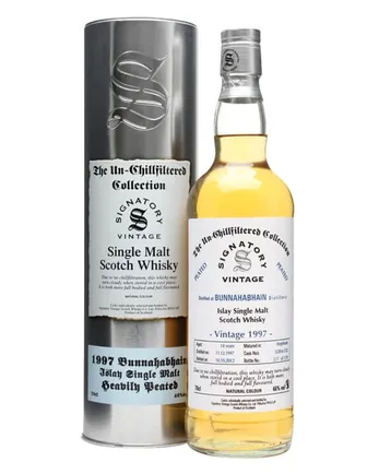 Bunnahabhain 1997 14 Jahre alt Peated Cask #5520-2 Signatory Un-Chillfiltered Collection
