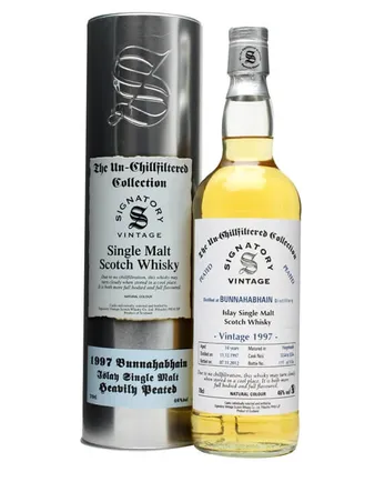 Bunnahabhain 1997 14 Jahre alt Cask #5554-6 Peated Signatory Un-Chillfiltered Collection