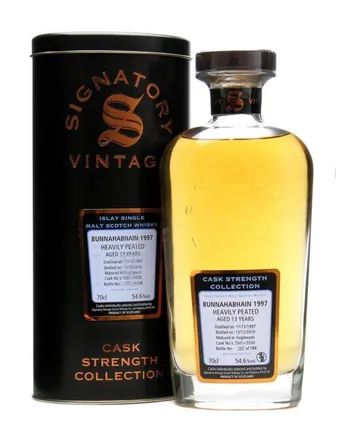 Bunnahabhain 1997 13 Jahre alt Heavily Peated Signatory Cask Strength Collection