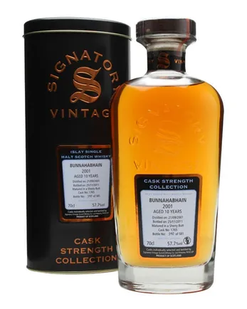 Bunnahabhan 2001 10 Jahre alt Signatory Cask Strength Collection