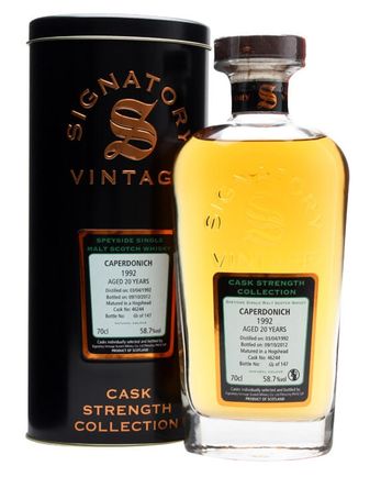 Caperdonich 1992 20 Jahre alt Cask #46244 Signatory Cask Strength Collection