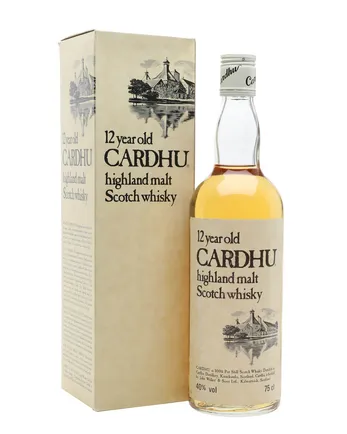 Cardhu 12 Jahre alt 1970s Cream Label