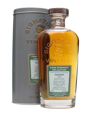 Craigduff 1973 32 Jahre alt Sherry Butt Signatory Cask Strength Collection Bottled 2005
