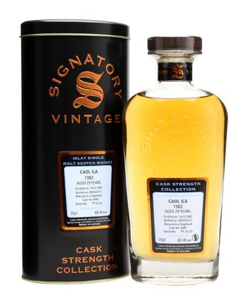 Caol Ila 1982 29 Jahre alt Cask #6482 Signatory Cask Strength Collection