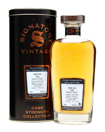Caol Ila 1983 27 Jahre alt Cask #5284 Signatory
