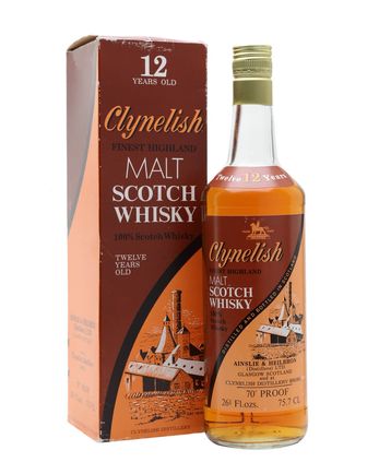 Clynelish 12 Jahre alt Brown Orange Label 1970's
