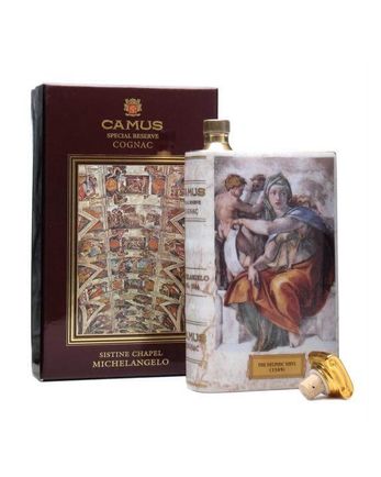 Camus Cognac Sistine Chapel Michaelangelo Book Decanter
