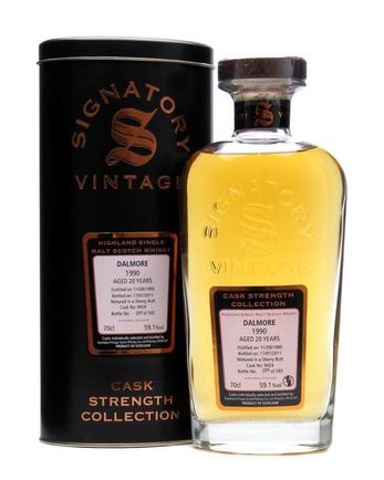 Dalmore 1990 20 Jahre alt Sherry Butt #9424 Signatory