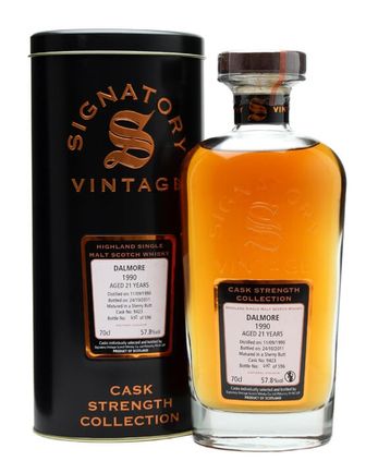 Dalmore 1990 21 Jahre alt Cask #9423 Signatory Cask Strength Collection