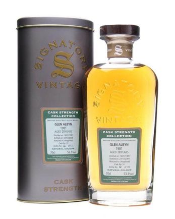 Glen Albyn 1981 28 Jahre alt Signatory Cask Strength Collection