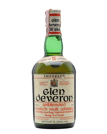 Glen Deveron 5 Jahre alt Bottled 1960s