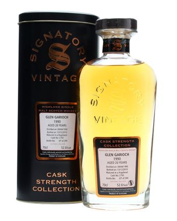 Glen Garioch 1990 20 Jahre alt Cask #2750 Signatory Cask Strength Collection