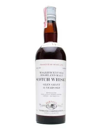 Glen Grant 14 Jahre alt Army Navy Stores Bottled 1960's Independent Bottling