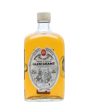 Glen Grant 10 Jahre alt Bottled 1970s Rectangular Bottle
