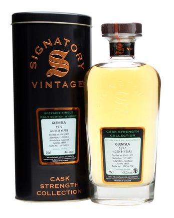 Glenisla 1977 34 Jahre alt Cask #19605 Signatory Cask Strength Collection
