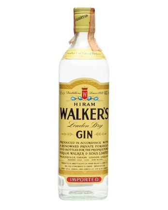 Hiram Walker London Dry Gin Bottled 1980s