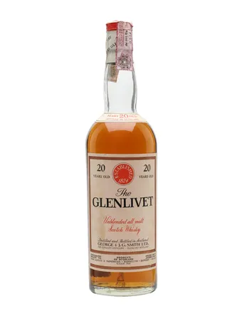 Glenlivet 20 Jahre alt Baretto Import