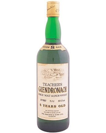Glendronach 8 Jahre alt Teacher's Bottled 1980's