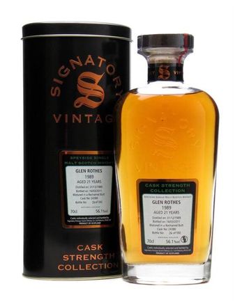 Glenrothes 1989 21 Jahre alt Cask #24380 Signatory