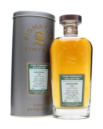 Glenrothes 1995 13 Jahre alt Signatory Cask Strength Collection