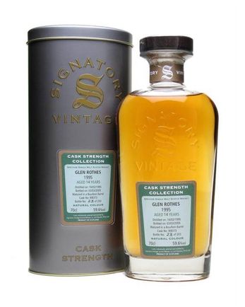 Glen Rothes 1995 14 Jahre alt Bourbon Cask Signatory Cask Strength Collection