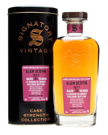 Glen Scotia 1977 35 Jahre alt Cask #2750 Signatory Cask Strength Collection